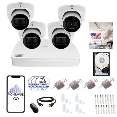 8MP 4K Turret Business Security System w/ 8 Channel NVR and 2TB Hard Drive – MTT8105